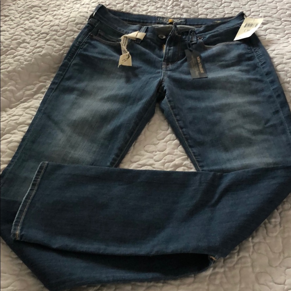 Lucky Brand straight ankle jeans